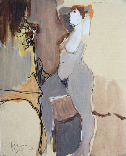 Isaac TARKAY - Painting - Nude II