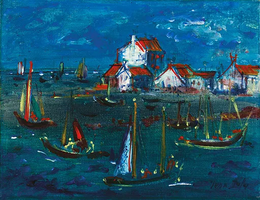 Jean DUFY - Painting - Port breton