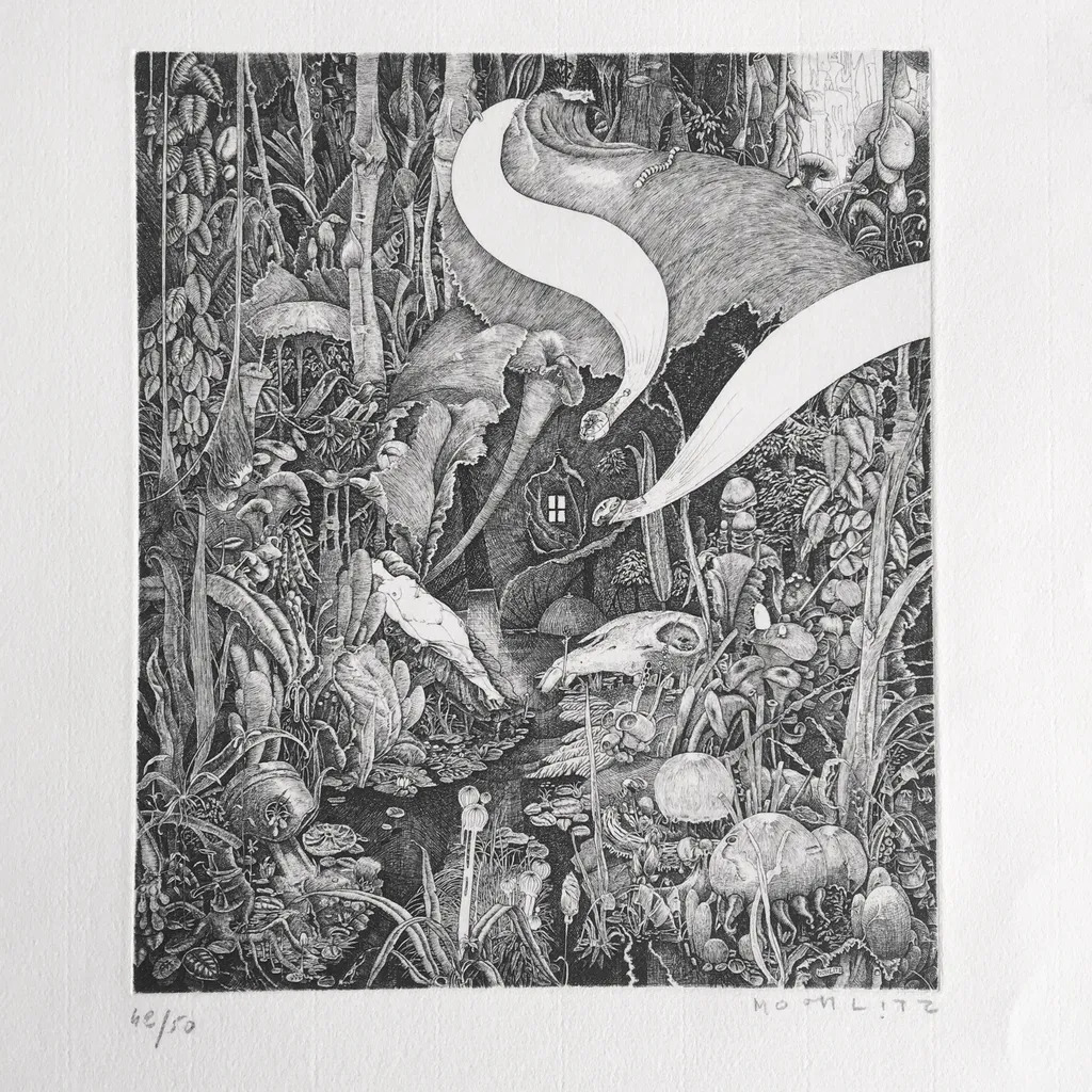 Philippe Mohlitz作 版画「Les reveurs」