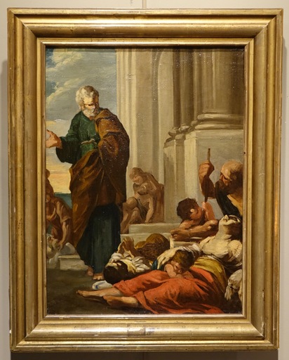 Gabriel FERRIER - Painting - Saint Paul Healing the Sick by Gabriel Ferrier