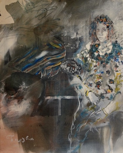 Uri LIFSHITZ - Painting - Untitled Woman