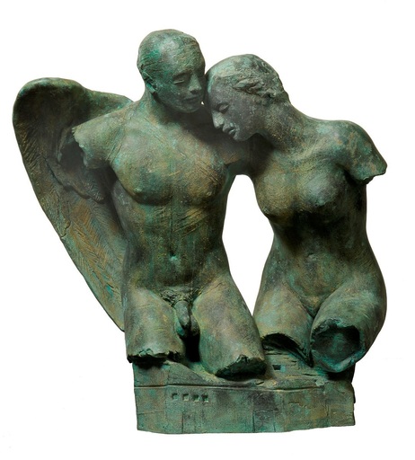 伊格尔•米托拉吉 - 雕塑 - Bacio Dell'Angelo
