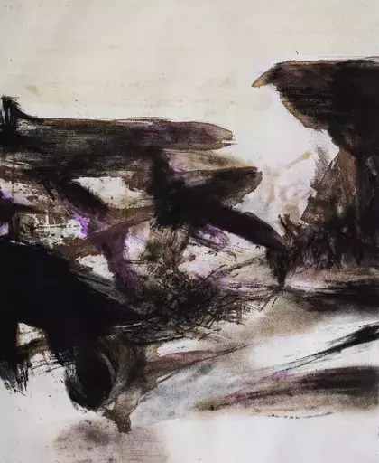 ZAO Wou-Ki - Estampe-Multiple -  Composition IV, from: Canto Pisan