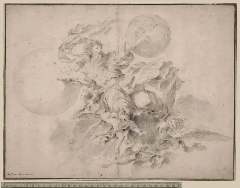God Creating Sun And Moon Aureliano Milani 线上艺术品销售 Artprice