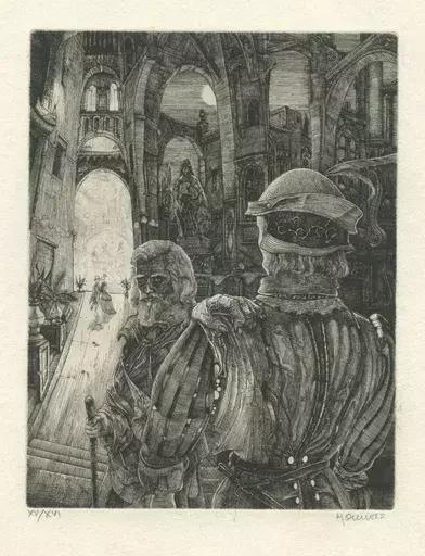 フィリップ・モーリッツ - 版画 - GRAVURE 1975 SIGNÉE AU CRAYON NUM/XVI HANDSIGNED NUM ETCHING