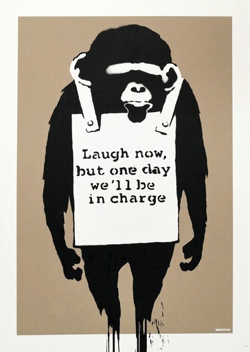 BANKSY - Stampa-Multiplo - Laugh Now (unsigned)