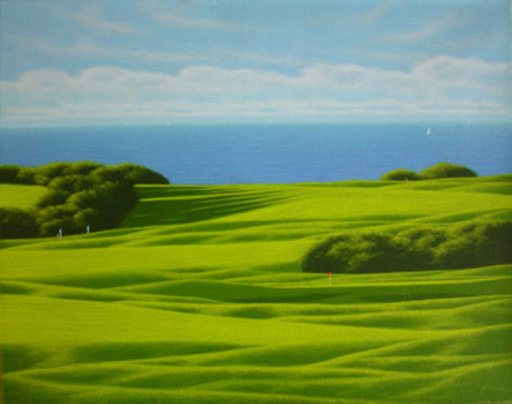 Daniele FISSORE - Painting - Green e mare