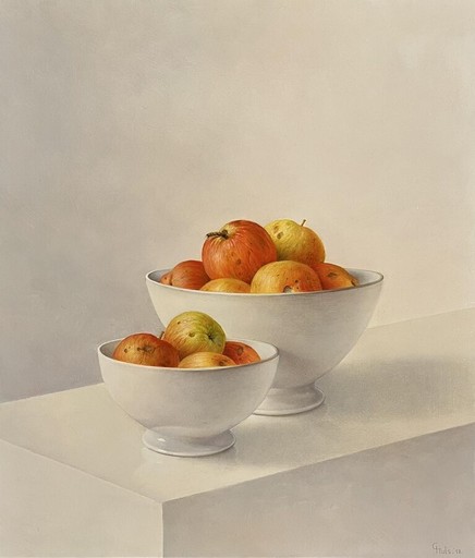 Carel HULS - Painting - Wilde appelen
