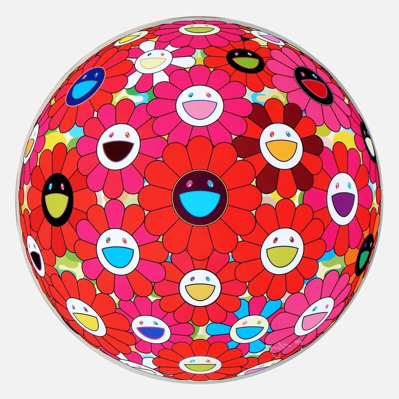 Red Flower Ball (3-D) by | Takashi MURAKAMI | buy art ...