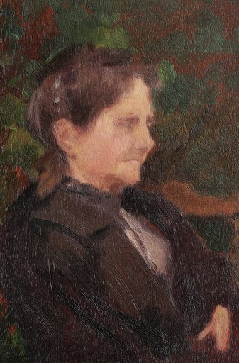 Paul SIEFFERT - Gemälde - Portrait de vieille femme