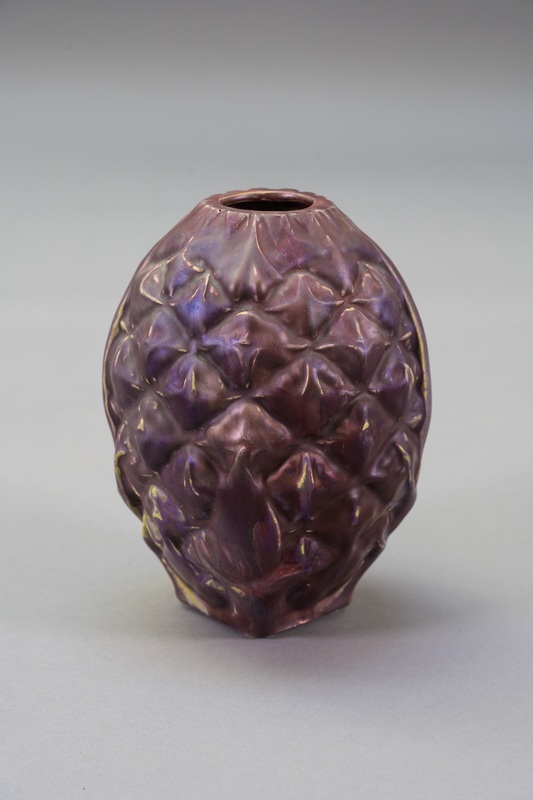 Ernest BUSSIERE - Ceramic - Vase ananas