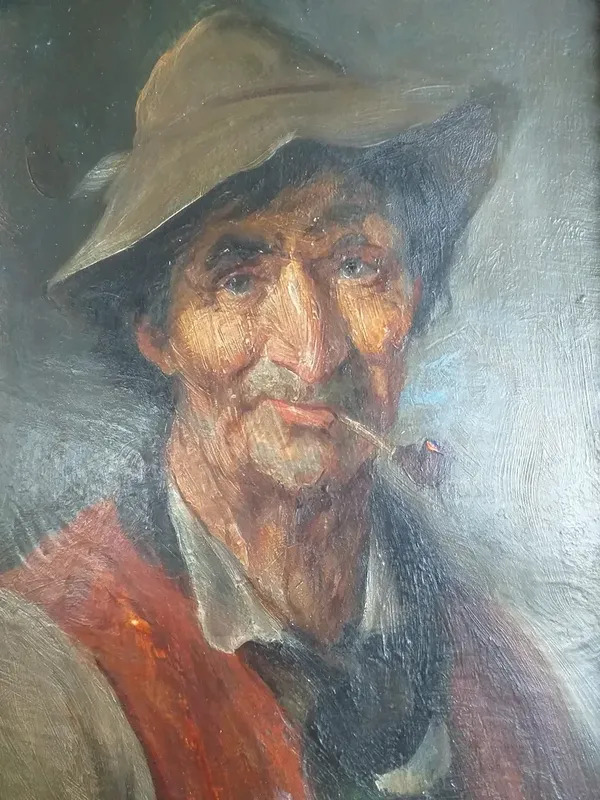 Bauer mit Pfeife by Josef Theodor MORODERLUSENBERG buy art online