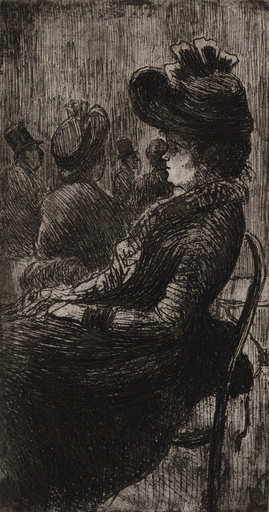 Lucien PISSARRO - Print-Multiple - Une Femme Assise
