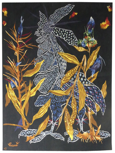 Jean LURÇAT - Tapestry - Faisan d'ombre