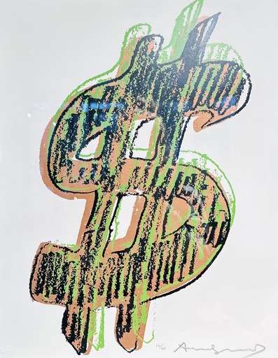 Andy WARHOL - Stampa-Multiplo - Single Dollar Sign (FS II. 278)
