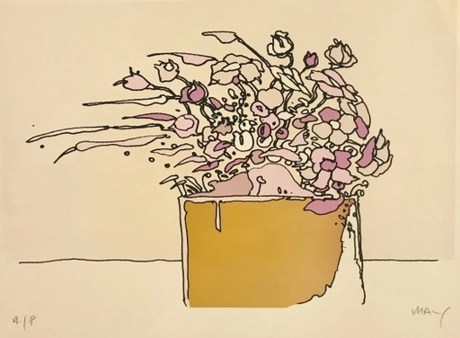 Peter MAX - Druckgrafik-Multiple - Flowers in the Wind - Artist Proof