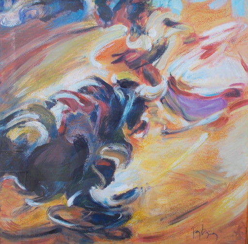 Gérard PAMBOUJIAN - Gemälde - La corrida