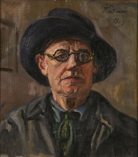 Nikolai RIABININ - Painting - Self portrait