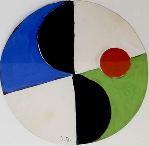 Sonia DELAUNAY - Disegno Acquarello - Study for a Plate