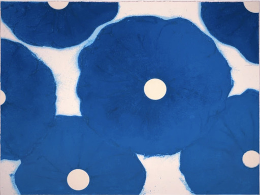 Donald SULTAN - Grabado - Blue Flowers