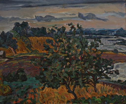 Victor ROZIN - Painting - Apple tree