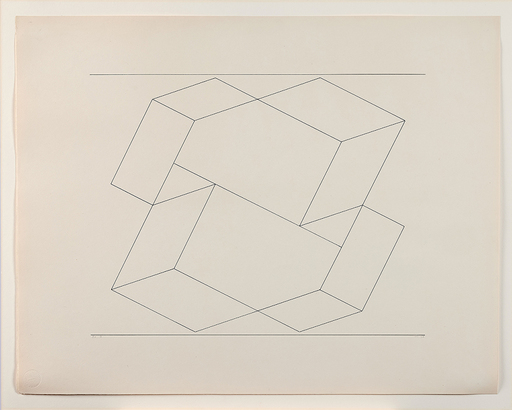Josef ALBERS - Disegno Acquarello - Box Q