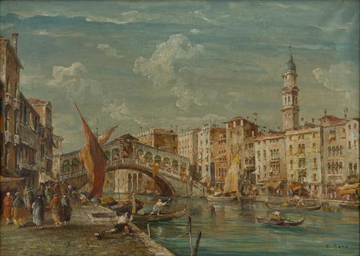 Eugenio BONIVENTO - Pintura - Canal Grande a Venezia