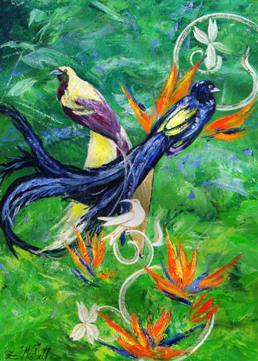 Zet MICHELL - Pintura - Les Oiseaux du Paradis