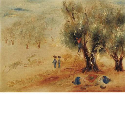 吕文•鲁宾 - 绘画 - Landscape near Sefat