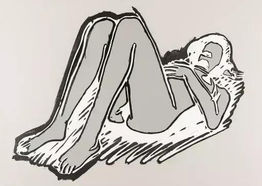 汤姆•韦瑟尔曼 - 版画 - Monica Lying on Her Back, Knees Up
