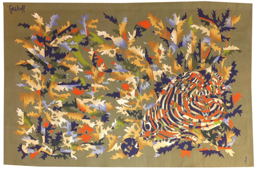 Elie GREKOFF - Tapestry - ciel marin