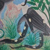 Pilipili MULONGOY - 绘画 - Untitled (birds and snake)