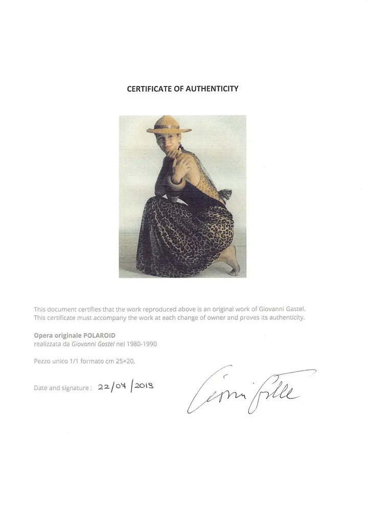 Masks and Ghosts　Giovanni Gastel Polaroid by | Giovanni GASTEL | buy art online | artprice