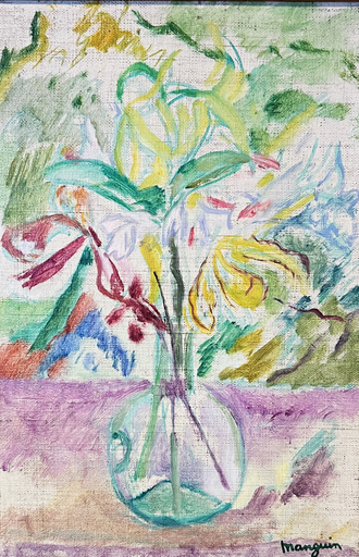 Henri MANGUIN - Pittura - Esquisse de fleurs