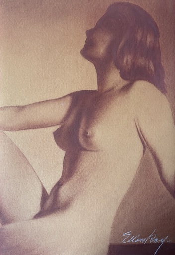 Eileen GRAY - Disegno Acquarello - c.1925-30 Nude of Damia (1889-1978)