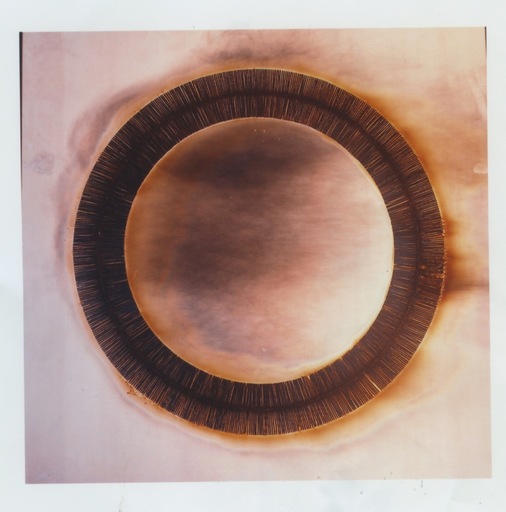 Bernard AUBERTIN - Skulptur Volumen - Disegno di fuoco circolare