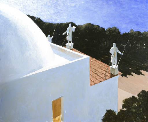 Julio LARRAZ - Painting - Hesiod at Work