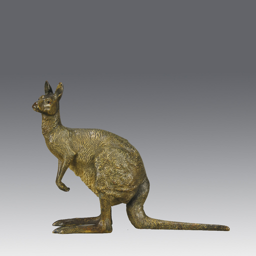 Franz BERGMAN - Sculpture-Volume - Kangaroo