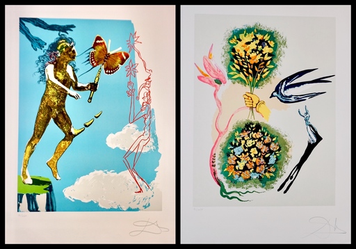 Salvador DALI - Print-Multiple - Magic Butterfly & The Dream Suite