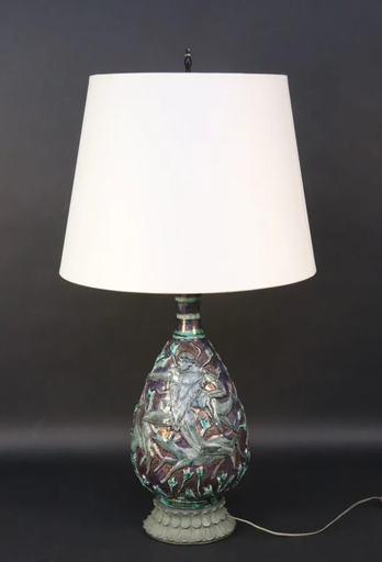 Jean MAYODON - Céramique - Lampe Art Deco Jean Mayodon