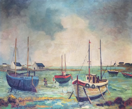 Guy MOREAU - Painting - Côte Vendéenne 