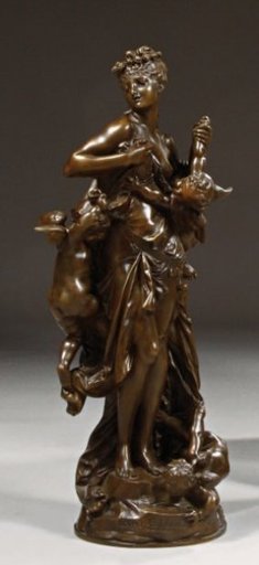 CARRIER-BELLEUSE - 雕塑 - En collaboration avec Auguste Rodin