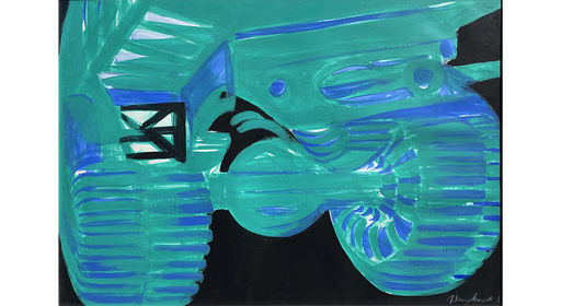 Titina MASELLI - Painting - Camion verde e blu