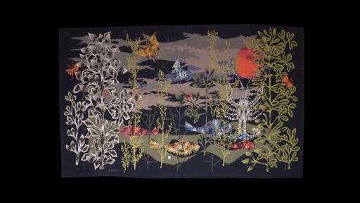 René FUMERON - Tapestry - Poissons de le lune
