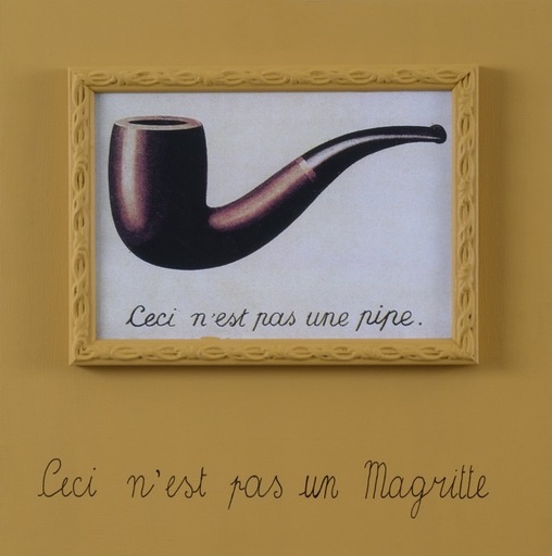 Sergio VANNI - Peinture - Cecì n'est pas un Magritte