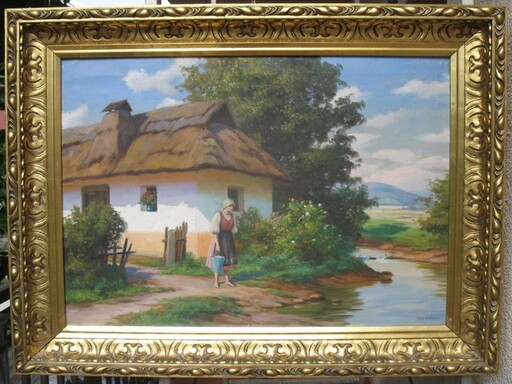 Tibor SZONTAGH - Painting - Country life 