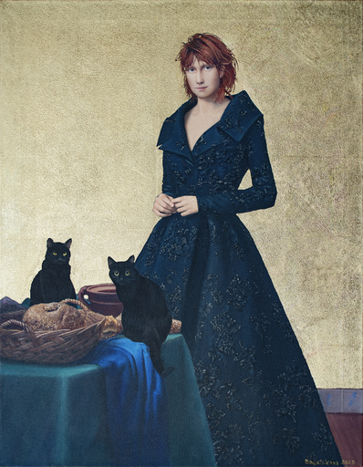 Nataliya BAGATSKAYA - Gemälde - Contemporary portrait "Feast"