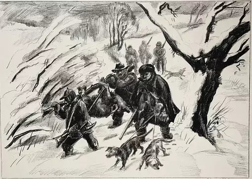 Charles CLÉMENT - Print-Multiple - The Boar Hunt