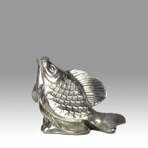 Édouard Marcel SANDOZ - Skulptur Volumen - Leaping Fish