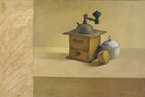 Raffi BADER - Painting - Still life with Coffee Machine